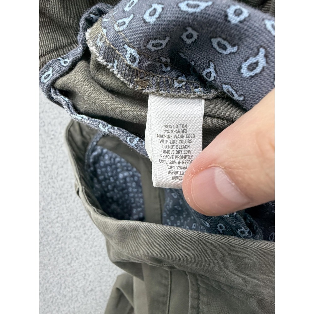 Bonobos Pants Mens 30x32 Green Slim Fit Stretch Chino Straight Casual Everyday - Picture 8 of 10